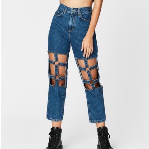 COPY - Carmar LF Hermia Cut Out Jeans - Picture 1 of 5